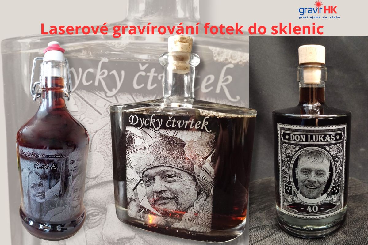 Gravírování fotky na sklo
