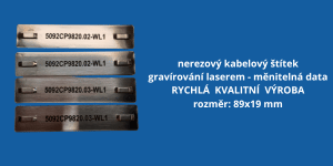 Nerezové kabelové štítky