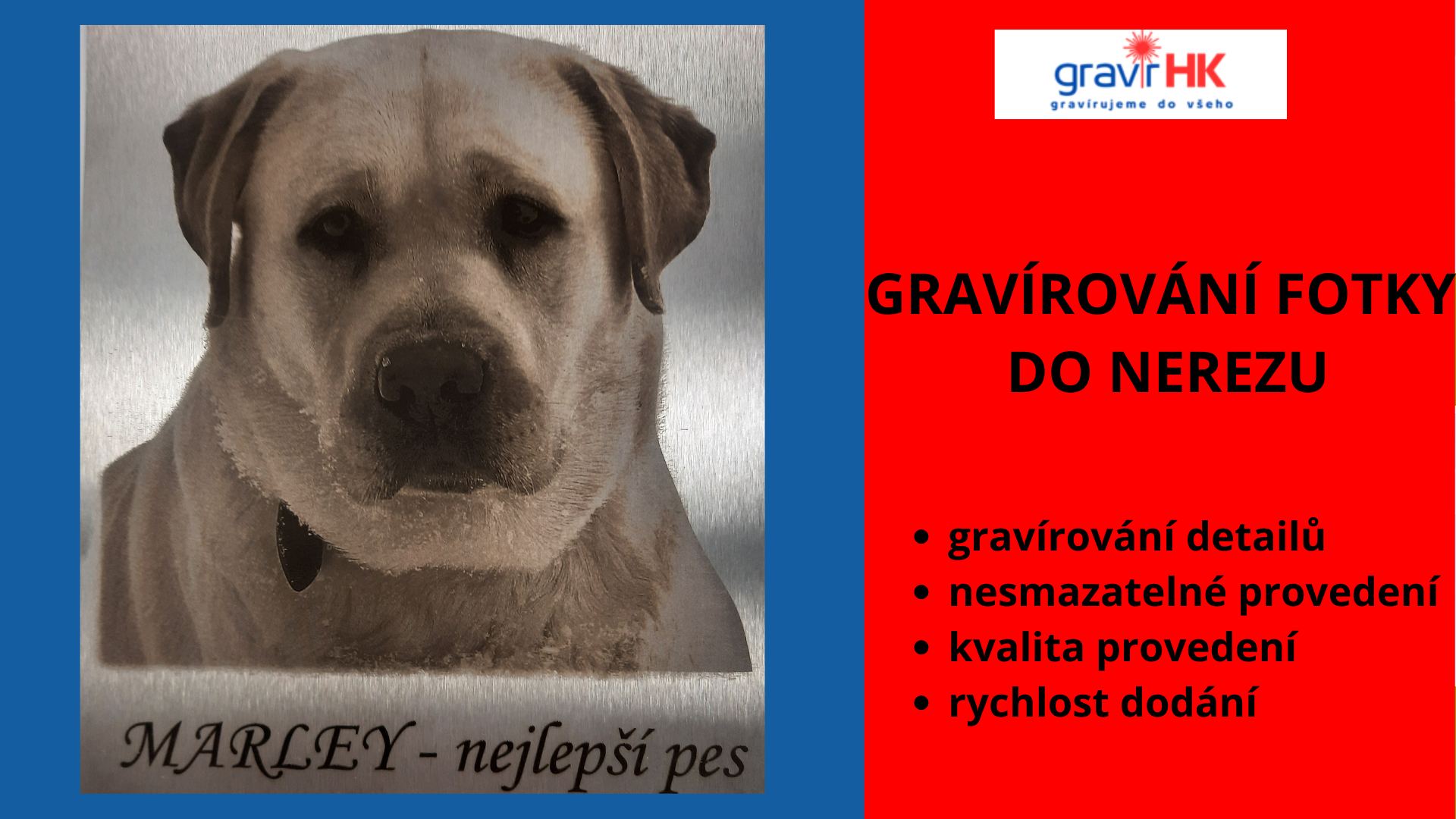 Gravírování fotky do nerezu
