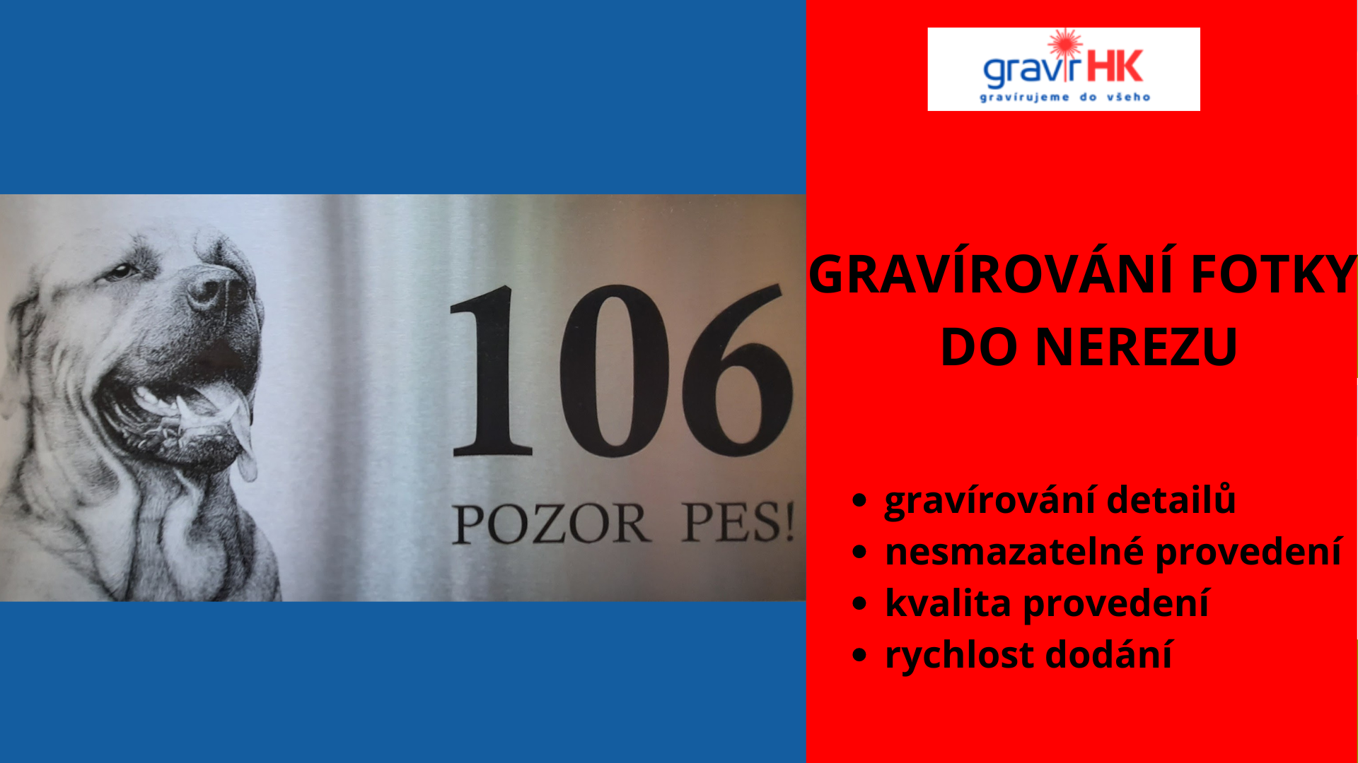 Gravírování do kovu, gravírování fotky do nerezu